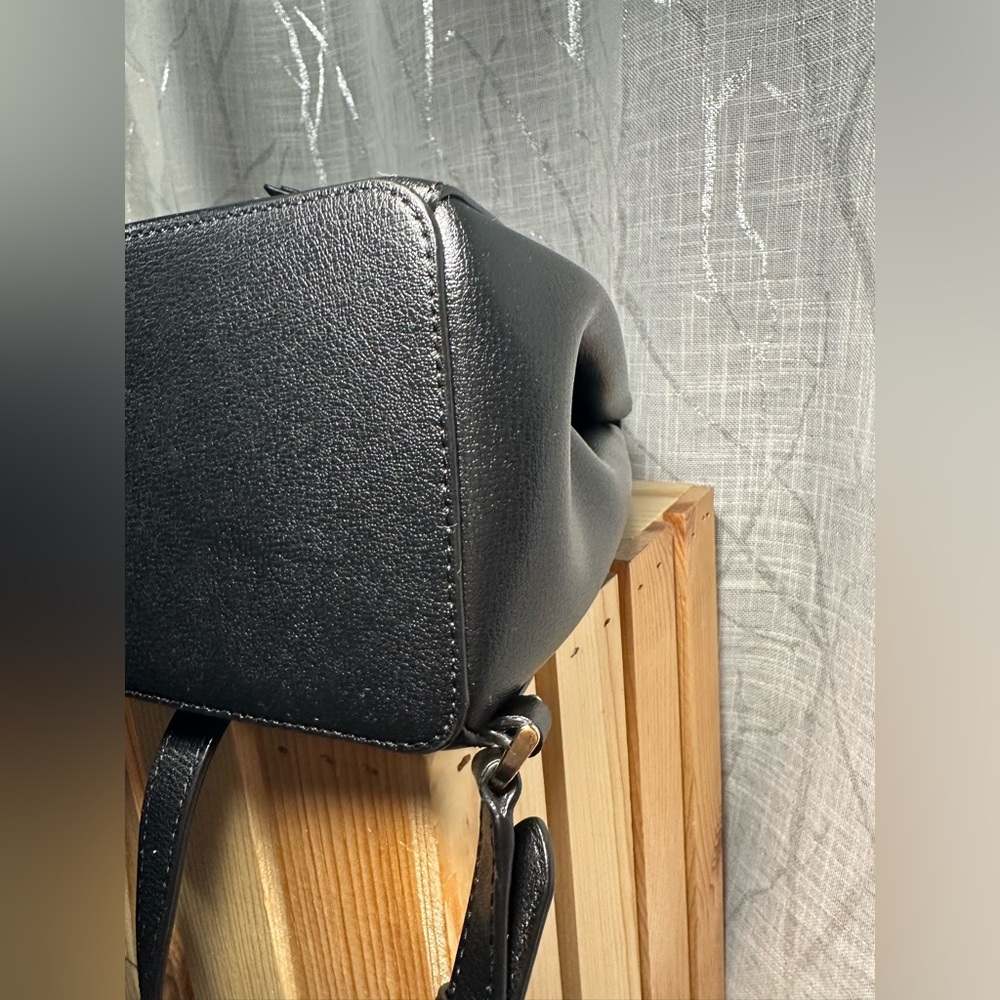 Kate Spade New York Adel Flap Leather Backpack Shoulder Bag, Medium - Black - Picture 12 of 15